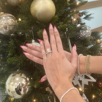 Aura Nail & Lash - Gel x nail with chrome - Nail Salons Near Me - Brea, California