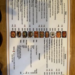 Menu as of 6/18/26