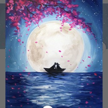 Pinot's Palette - The original version of "Moonlight Romance". - Paint & Sip Near Me - Pasadena, California
