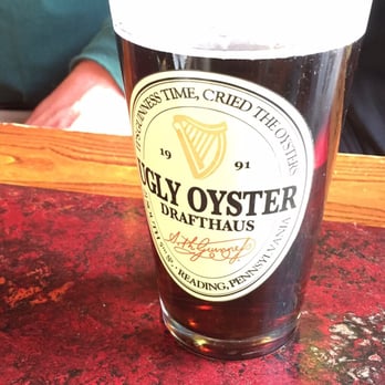 The Ugly Oyster - Love the pint glasses - Irish Near Me - Reading, Pennsylvania