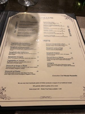 Menu photo 4 The Italians Vancouver, BC Menu photo 4 The Italians Vancouver, BC