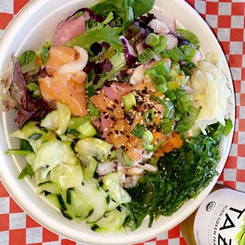Poke Tiki - Looks better than it tasted. Wish they tossed everything together so that it had more flavor. Sauce didn't hit everything. - Seafood Near Me - Orange, California Poke Tiki - Looks better than it tasted. Wish they tossed everything together so that it had more flavor. Sauce didn't hit everything. - Seafood Near Me - Orange, California