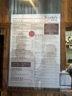 Menu photo 1 Rustlers BBQ Henryetta, OK