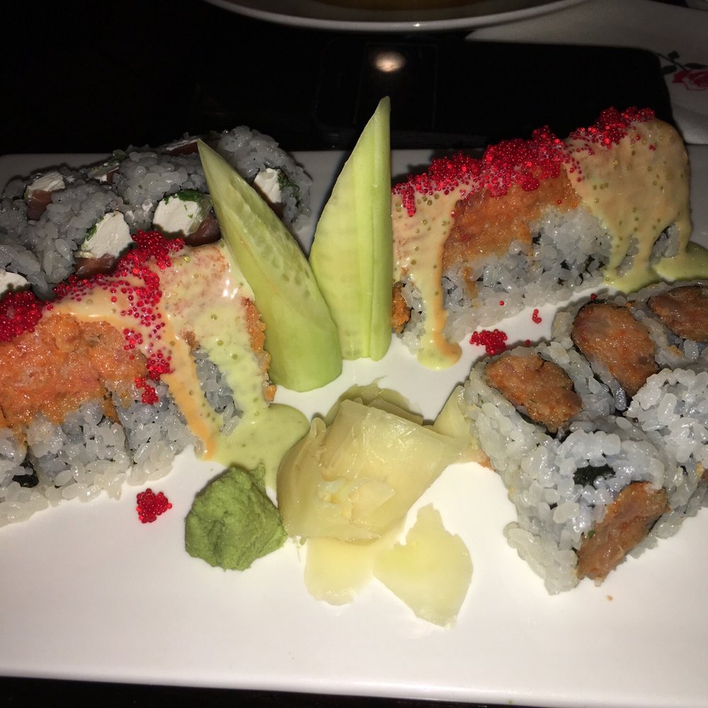 Sakura - Philly roll Spicy yellow tail Sunset roll - Sushi Bars Near Me - Pelham, New York Sakura - Philly roll Spicy yellow tail Sunset roll - Sushi Bars Near Me - Pelham, New York