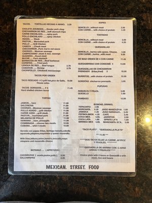 Menu photo 2 Chilango’s Restaurant  Raleigh, NC