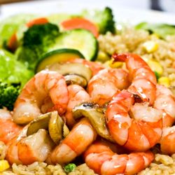 Shrimp Teriyaki with Fried Rice
