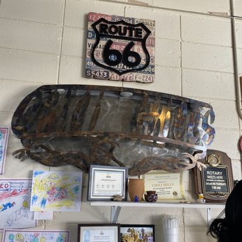 Chili Hills Restaurant Edgewood - Inside Cashier Area Route 66 sign - American Near Me - Edgewood, New Mexico Chili Hills Restaurant Edgewood - Inside Cashier Area Route 66 sign - American Near Me - Edgewood, New Mexico