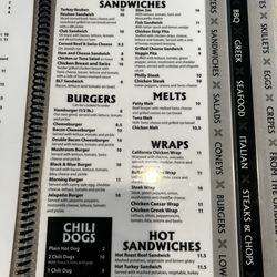 Lunch menu