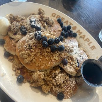 Great Maple San Diego - Blueberry Oat Crumble Pancake - Breakfast & Brunch Near Me - San Diego, California Great Maple San Diego - Blueberry Oat Crumble Pancake - Breakfast & Brunch Near Me - San Diego, California
