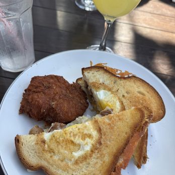 The Breakfast Bar - Papa Joe (Egg in a Hole Grilled Cheese) - Breakfast & Brunch Near Me - Long Beach, California The Breakfast Bar - Papa Joe (Egg in a Hole Grilled Cheese) - Breakfast & Brunch Near Me - Long Beach, California