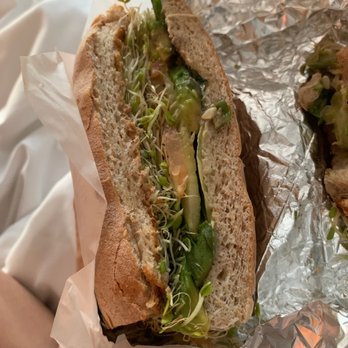 Peace Café - Half of avo- veg sandwich - Vegan Near Me - Honolulu, Hawaii