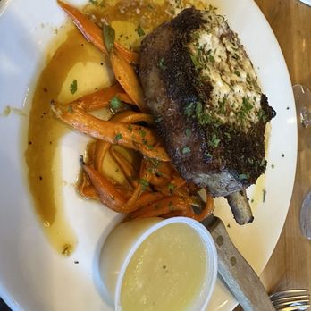 Ace's Run Restaurant & Pub - Porkchop with delightful tender baby carrots - Pubs Near Me - Oakland, Maryland