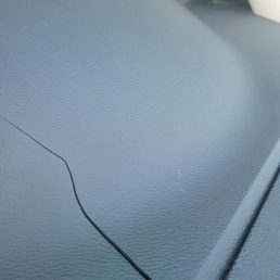 Large crack in dashboard-driver side