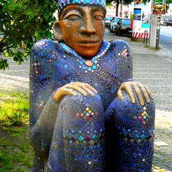 "Mosaikmännchen" - Blue Man