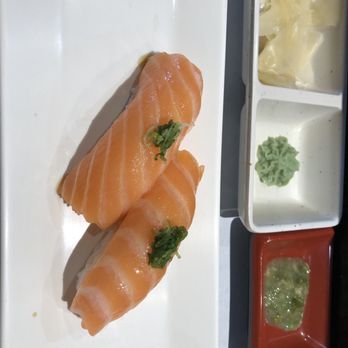 Edamami - Salmon Nigiri with fresh wasabi - Sushi Bars Near Me - San Diego, California Edamami - Salmon Nigiri with fresh wasabi - Sushi Bars Near Me - San Diego, California