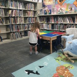 Island Branch Library - The baby loved the "toy table."