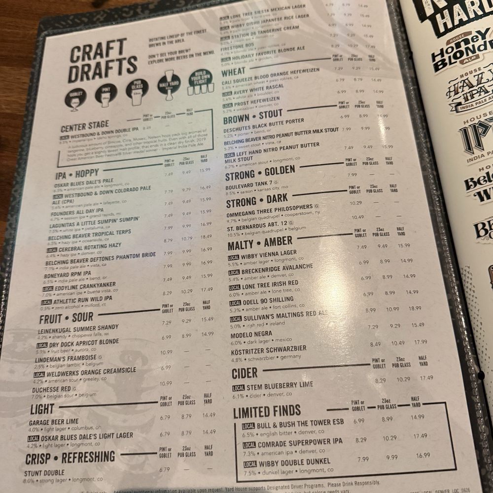 Yard House - New American Near Me - Denver, Colorado Yard House - New American Near Me - Denver, Colorado