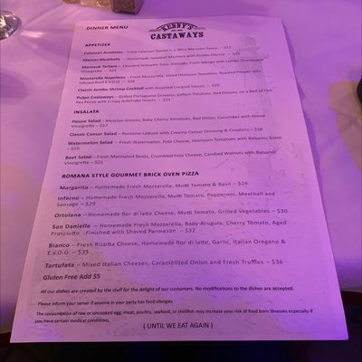 Menu photo 2 Kenny's Castaways Montauk, NY