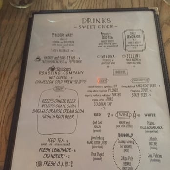 Sweet Chick - Menu July 2016 - Southern Near Me - Brooklyn, New York Sweet Chick - Menu July 2016 - Southern Near Me - Brooklyn, New York