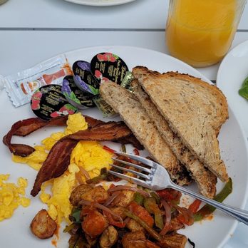 Toast on First - Just a simple breakfast with large fresh squeezed oj and Avocado - Coffee & Tea Near Me - Whittier, California Toast on First - Just a simple breakfast with large fresh squeezed oj and Avocado - Coffee & Tea Near Me - Whittier, California
