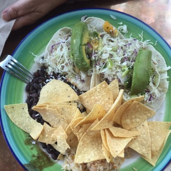 Dos Coyotes Border Cafe - Cali fish tacos plate 10.95$ - Mexican Near Me - Folsom, California