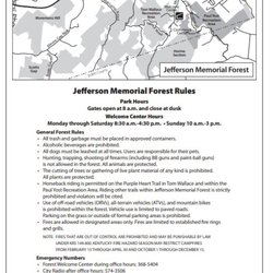 Paul Yost Recreational Area Of The Jefferson Memorial Forest
