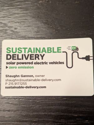 Sustainable Delivery