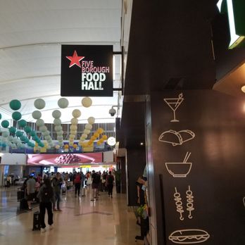 Five Borough Food Hall - View of the Food Hall sign from the B concourse. - Food Court Near Me - Jamaica, New York Five Borough Food Hall - View of the Food Hall sign from the B concourse. - Food Court Near Me - Jamaica, New York