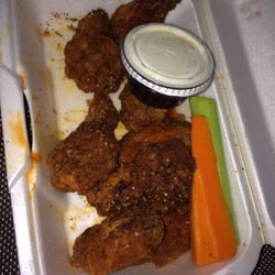 Something black pepper flavoured wings.