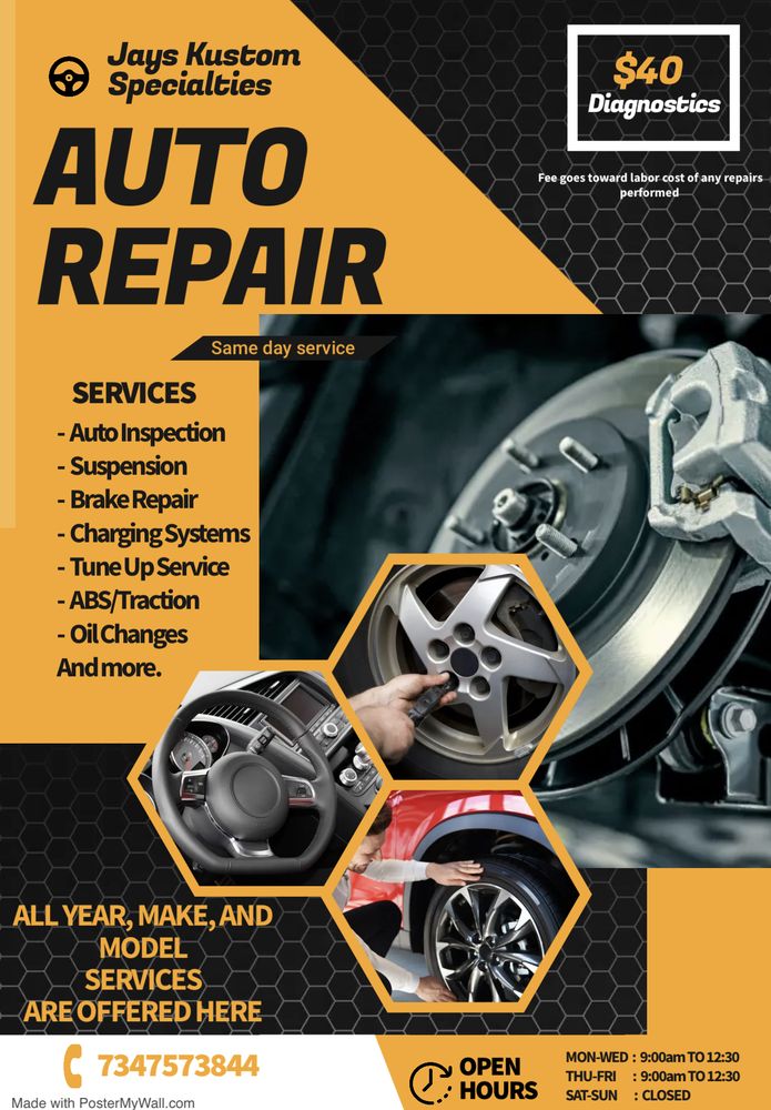 JAYS KUSTOM SPECIALTIES Request a Quote Ypsilanti, Michigan Auto