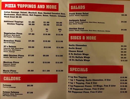 Menu photo 6 JC's Pizza Montebello, CA Menu photo 6 JC's Pizza Montebello, CA