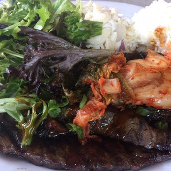 Hapa J's - Boneless kalbi short ribs with kimchi - Hawaiian Near Me - San Clemente, California