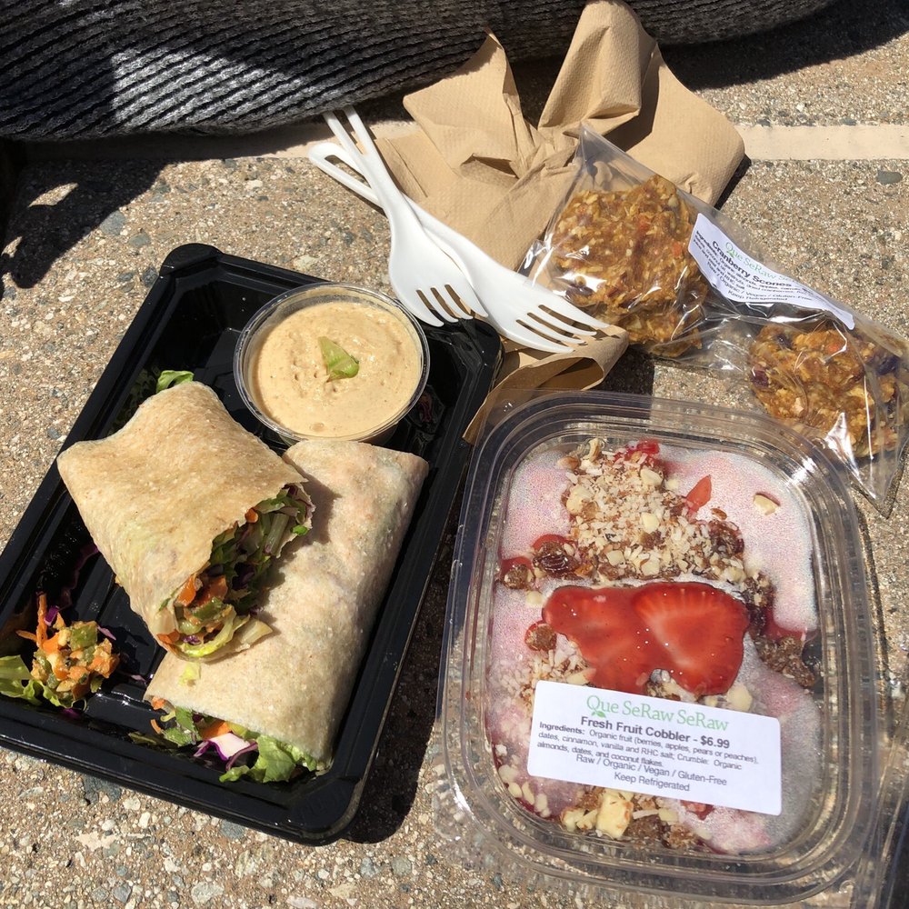 Wraps, scones and strawberry cobbler!