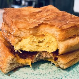 Bacon Egg and Cheese Croissant Sandwich