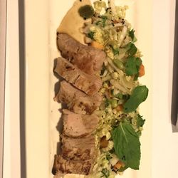 Rocklily Restaurant - A Chefs special of pork fillet in an Asian presentation