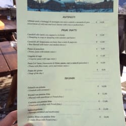 Col Taron - Menu