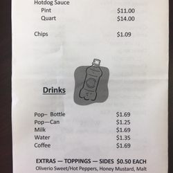 Wright Dawgs - MENU POSTED