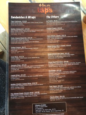Menu photo 2 The Golden Taps Pub Golden, BC Menu photo 2 The Golden Taps Pub Golden, BC