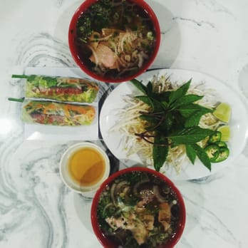 Pho Vietnam - Pho and grilled pork summer rolls! - Vietnamese Near Me - Raleigh, North Carolina