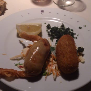 La Manufacture - duo of shrimp and mussel croquettes - Modern European Near Me - Brussels, BRU