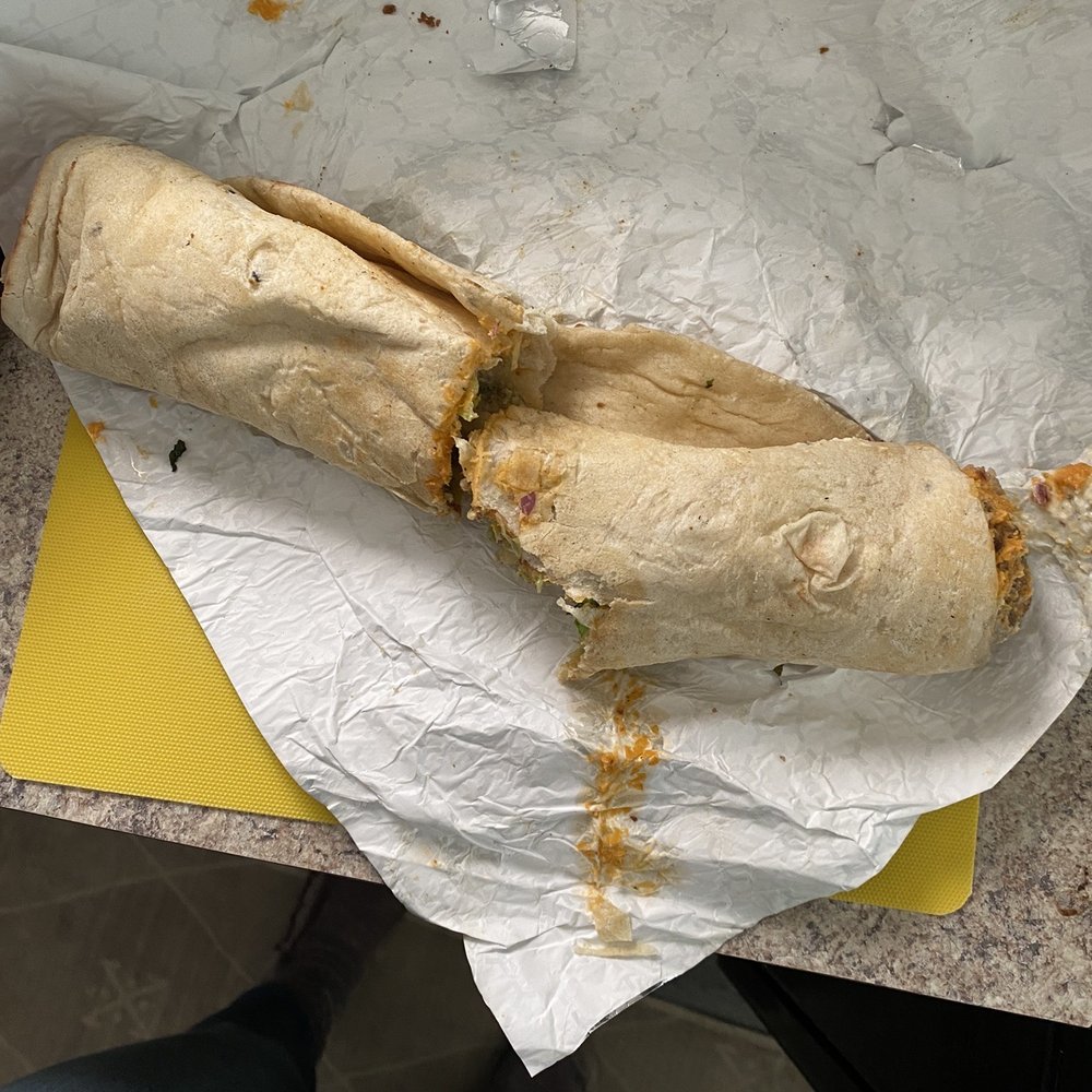 Alibaba Kebab - Falafel Wrap w/ Hummus (vegetarian)with the garlic naan wrap - Kebab Near Me - Buffalo, New York Alibaba Kebab - Falafel Wrap w/ Hummus (vegetarian)with the garlic naan wrap - Kebab Near Me - Buffalo, New York