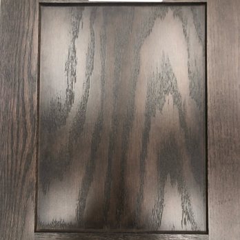 Greenstone - CHOSEN black cabinet sample inside/backside view with label (Aug 2023) - Home Developers Near Me - Liberty Lake, Washington Greenstone - CHOSEN black cabinet sample inside/backside view with label (Aug 2023) - Home Developers Near Me - Liberty Lake, Washington