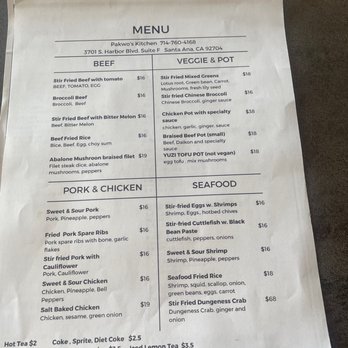 Pakwo’s Kitchen - Menu - Chinese Near Me - Santa Ana, California Pakwo’s Kitchen - Menu - Chinese Near Me - Santa Ana, California