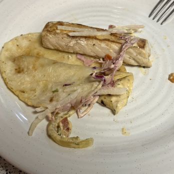 Que Chula - Soggy soaked taco, impossible to pick up. - Tacos Near Me - Chapel Hill, North Carolina