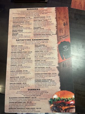 Menu photo 7 Racks Bar and Grill Ely, NV Menu photo 7 Racks Bar and Grill Ely, NV