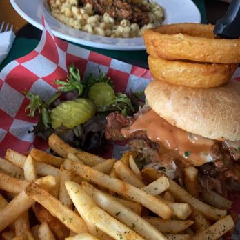 Bad Apple Saloon - Cowboy Burger and the pulled pork Mac! - Bars Near Me - Watertown, New York Bad Apple Saloon - Cowboy Burger and the pulled pork Mac! - Bars Near Me - Watertown, New York