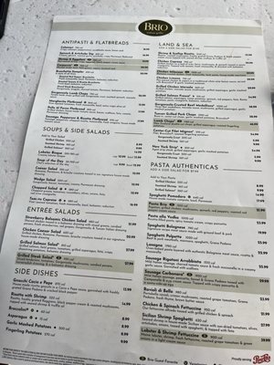 Menu photo 1 Brio Italian Grille Sarasota, FL
