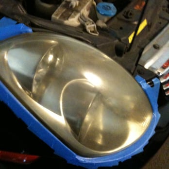 Innovative Detailing - 2003 Infiniti G35 Before Dave's Headlight Restoration - Auto Detailing Near Me - Tustin, California