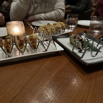Komodo Miami - Wagyu Skirt Steak Tacos and Salmon Tacos both were so good!! - Asian Fusion Near Me - Miami, Florida Komodo Miami - Wagyu Skirt Steak Tacos and Salmon Tacos both were so good!! - Asian Fusion Near Me - Miami, Florida