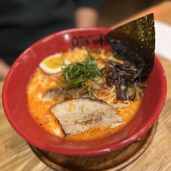 Onoya Ramen - Tonkotsu Spicy not too spicy. Just enough kick - Ramen Near Me - Honolulu, Hawaii Onoya Ramen - Tonkotsu Spicy not too spicy. Just enough kick - Ramen Near Me - Honolulu, Hawaii